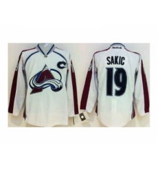 NHL Jerseys Colorado Avalanche #19 Sakic white[patch C]