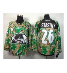 NHL Jerseys Colorado Avalanche #26 Stastny Camo Jerseyso[patch A]