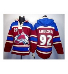 NHL Jerseys Colorado Avalanche #92 landeskog red-blue[pullover hooded sweatshirt]