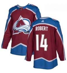 Youth Adidas Colorado Avalanche 14 Rene Robert Premier Burgundy Red Home NHL Jersey 