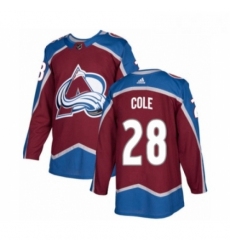 Youth Adidas Colorado Avalanche 28 Ian Cole Authentic Burgundy Red Home NHL Jersey 