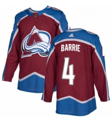Youth Adidas Colorado Avalanche 4 Tyson Barrie Premier Burgundy Red Home NHL Jersey 