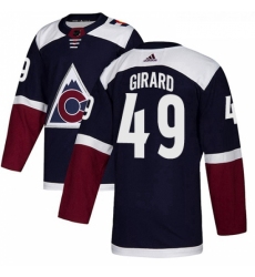Youth Adidas Colorado Avalanche 49 Samuel Girard Authentic Navy Blue Alternate NHL Jersey 
