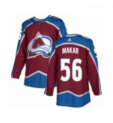 Youth Adidas Colorado Avalanche 56 Cale Makar Authentic Burgundy Red Home NHL Jersey 