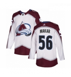 Youth Adidas Colorado Avalanche 56 Cale Makar Authentic White Away NHL Jersey 