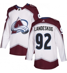 Youth Colorado Avalanche #92 Gabriel Landeskog White Stitched NHL Jersey