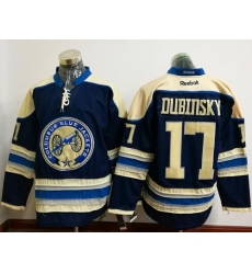 Blue Jackets #17 Brandon Dubinsky Navy Blue Alternate Stitched NHL Jersey