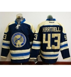 Blue Jackets #43 Scott Hartnell Navy Blue Alternate Stitched NHL Jersey