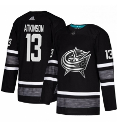 Mens Adidas Columbus Blue Jackets 13 Cam Atkinson Black 2019 All Star Game Parley Authentic Stitched NHL Jersey 