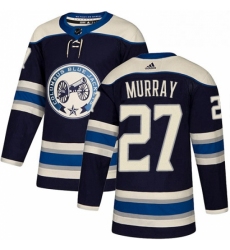 Mens Adidas Columbus Blue Jackets 27 Ryan Murray Authentic Navy Blue Alternate NHL Jersey 