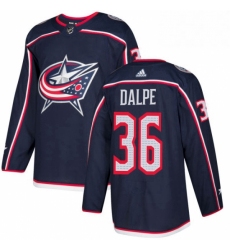 Mens Adidas Columbus Blue Jackets 36 Zac Dalpe Authentic Navy Blue Home NHL Jersey 