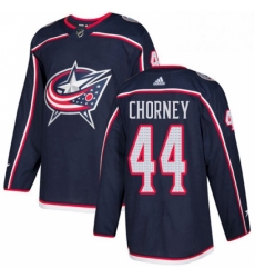 Mens Adidas Columbus Blue Jackets 44 Taylor Chorney Authentic Navy Blue Home NHL Jersey 