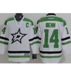 Dallas Stars #14 Jamie Benn White Stitched NHL Jersey