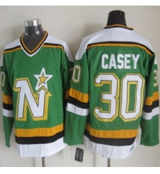 Dallas Stars #30 Jon Casey Green CCM Throwback Stitched NHL Jersey