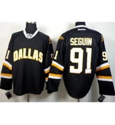 Dallas Stars 91 Tyler Seguin Black NHL Jerseys