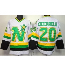 Dalls Stars 20 Dino Ciccarelli White NHL Jerseys