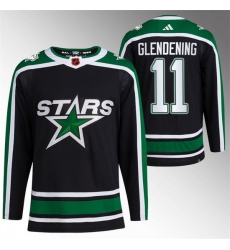 Men Dallas Stars 11 Luke Glendening Black 2022 23 Reverse Retro Stitched Jersey Men Dallas Stars 11 Luke Glendening Black 2022 23 Reverse Retro Stitched Jersey