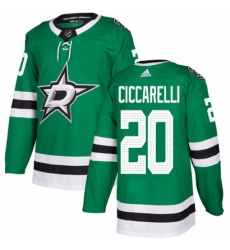 Mens Adidas Dallas Stars 20 Dino Ciccarelli Premier Green Home NHL Jersey 