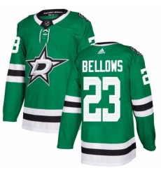 Mens Adidas Dallas Stars 23 Brian Bellows Premier Green Home NHL Jersey 