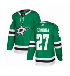 Mens Adidas Dallas Stars 27 Erik Condra Premier Green Home NHL Jersey 
