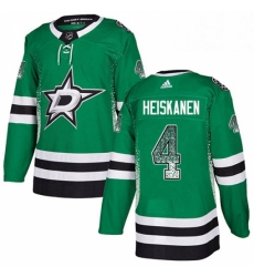 Mens Adidas Dallas Stars 4 Miro Heiskanen Authentic Green Drift Fashion NHL Jersey 