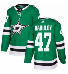 Mens Adidas Dallas Stars 47 Alexander Radulov Authentic Green Home NHL Jersey 