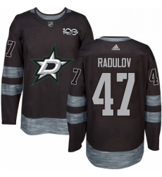 Mens Adidas Dallas Stars 47 Alexander Radulov Premier Black 1917 2017 100th Anniversary NHL Jersey 