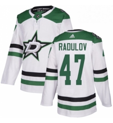Mens Adidas Dallas Stars 47 Alexander Radulov White Road Authentic Stitched NHL Jersey 