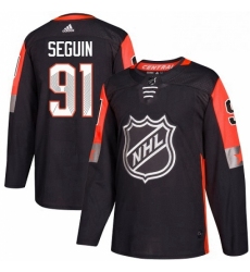 Mens Adidas Dallas Stars 91 Tyler Seguin Authentic Black 2018 All Star Central Division NHL Jersey 