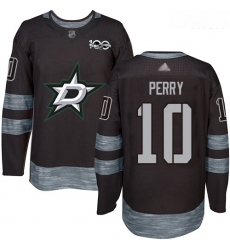 Stars #10 Corey Perry Black 1917 2017 100th Anniversary Stitched Hockey Jersey