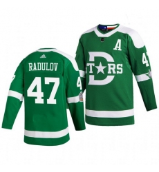 Stars 47 Alexander Radulov Green 2020 Winter Classic Adidas Jersey