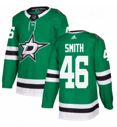 Youth Adidas Dallas Stars 46 Gemel Smith Premier Green Home NHL Jersey 