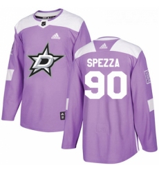Youth Adidas Dallas Stars 90 Jason Spezza Authentic Purple Fights Cancer Practice NHL Jersey 