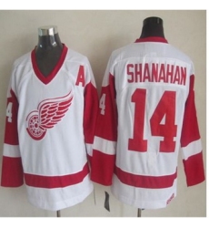 Detroit Red Wings #14 Brendan Shanahan White CCM Throwback Stitched NHL jersey
