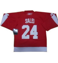Detroit Red Wings #24 SALEI red NHL ice hockey Jerseys