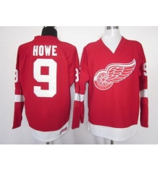 Detroit Red Wings #9 Gordon Howe Red CCM NHL Jersey
