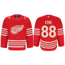 Men Detroit Red Wings Active Player Custom Red 2025 Centennial Premium With 100 and P Patch Stitched Hockey Jersey