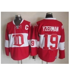 NHL Detroit Red Wings 19 Steve Yzerman classic red jerseys