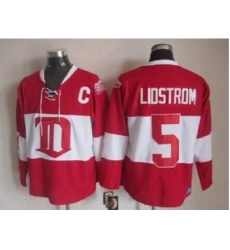 NHL Detroit Red Wings 5 lidstrom classic red jerseys