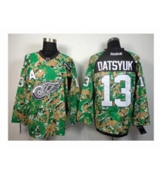 NHL Jerseys Detroit Red Wings #13 Datsyuk camo[patch A]