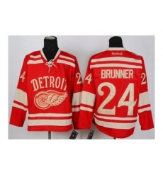 NHL Jerseys Detroit Red Wings #24 Brunner red[2014 winter classic][brunner]
