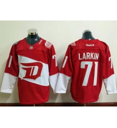 Red Wings #71 Dylan Larkin Red 2016 Stadium Series Stitched NHL Jersey