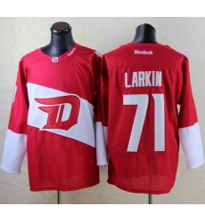 Red Wings #71 Dylan Larkin Red 2016 Stadium Series Stitched NHL Jersey