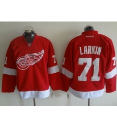 Red Wings #71 Dylan Larkin Red Stitched NHL Jersey