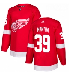 Youth Adidas Detroit Red Wings 39 Anthony Mantha Authentic Red Home NHL Jersey 