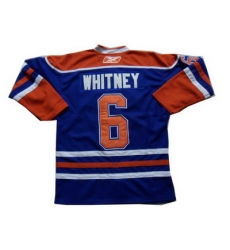 Edmonton Oilers # 6 WHITNEY Blue Hockey Jerseys