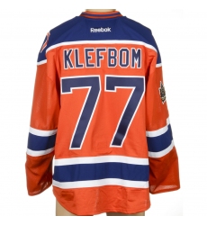 Edmonton Oilers #77 Klefbom Orange NHL Hockey Jersey