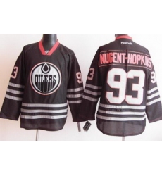 Edmonton Oilers 93 Ryan Nugent-Hopkins 2012 Black Jerseys
