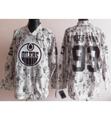 Edmonton Oilers 93# Ryan Nugent-Hopkins White Camo NHL Jerseys