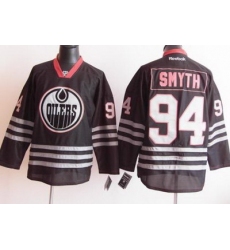 Edmonton Oilers 94 Ryan Smyth 2012 Black Jerseys